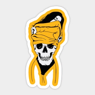 skull women Sticker